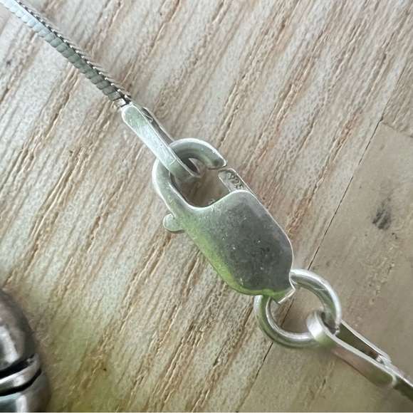 Vintage southwestern style 925 Sterling silver pendant necklace - Picture 6 of 9